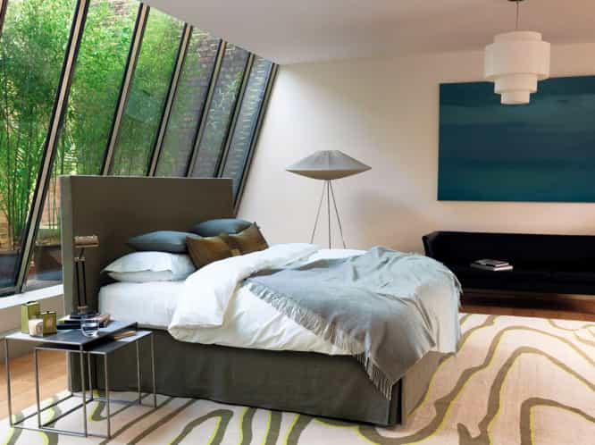 cama de dormitorio moderno